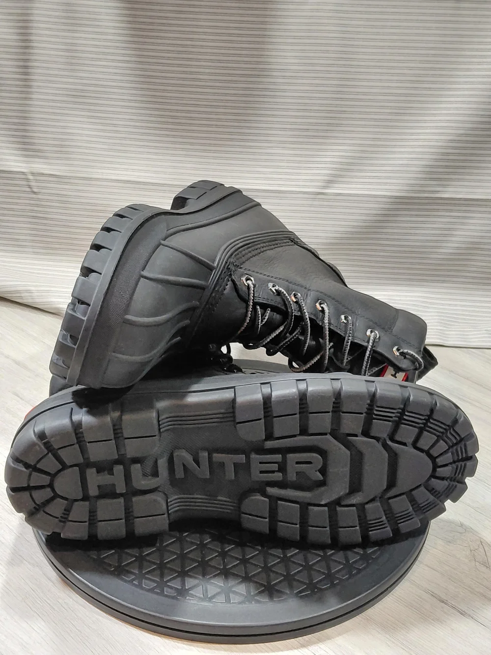 NEW Hunter Men Southall Black Waterproof Insulated Lace-Up Winter Boots SIZE 12M